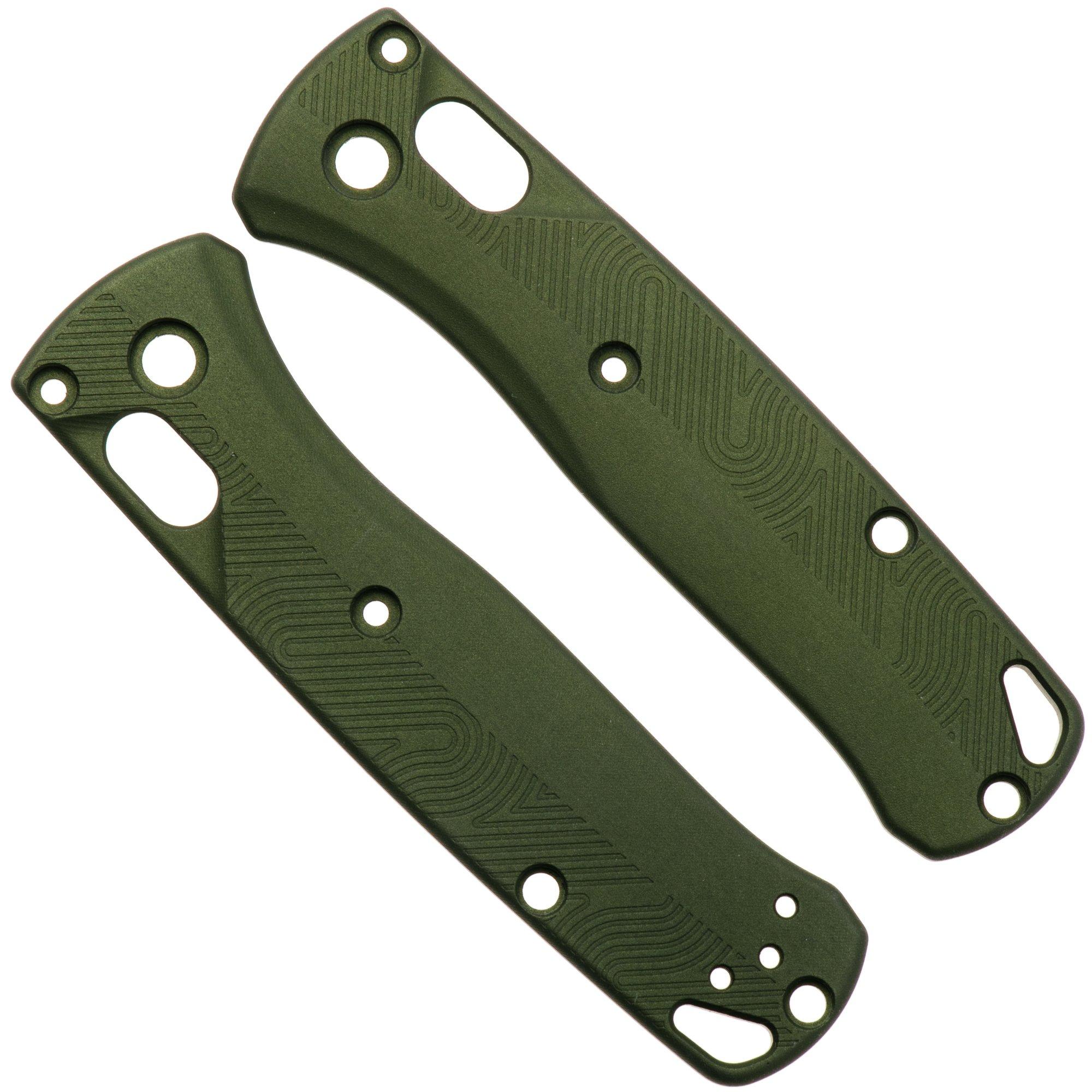 Flytanium Benchmade Mini Bugout Loop Scales FLY-1405OD, Olive Drab Aluminum, handgreepschalen