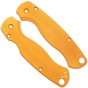 Afbeelding voor Flytanium Spyderco Paramilitary 2 Loop Scales FLY-1406GN, Gold Nugget Aluminum, handgreepschalen