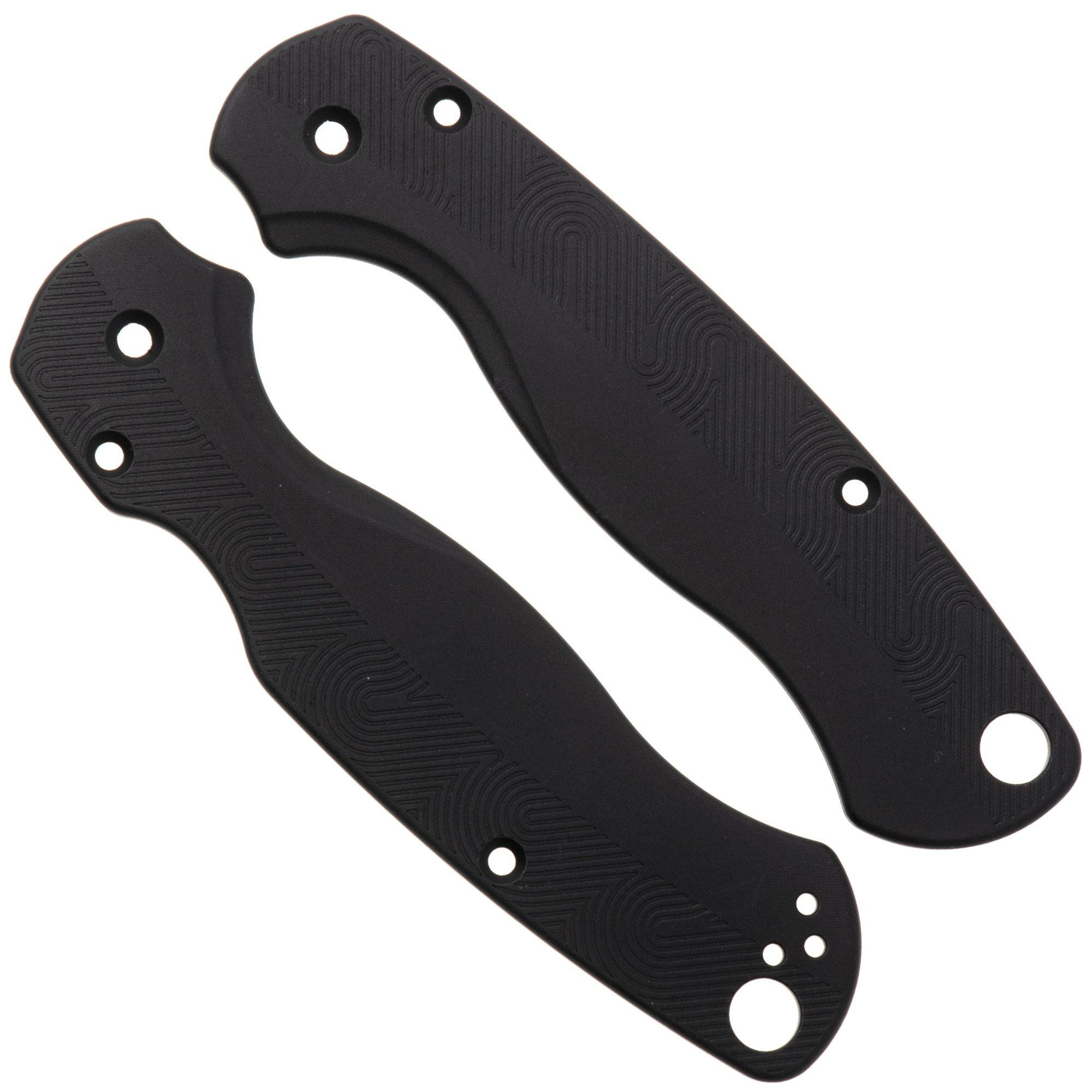 Flytanium Spyderco Paramilitary 2 Loop Scales FLY-1406VB, Void Black Aluminum, handgreepschalen