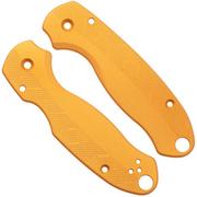Afbeelding voor Flytanium Spyderco Para 3 Loop Scales FLY-1407GN, Gold Nugget Aluminum, handgreepschalen