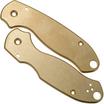 Flytanium Spyderco Para 3 Scales, brass