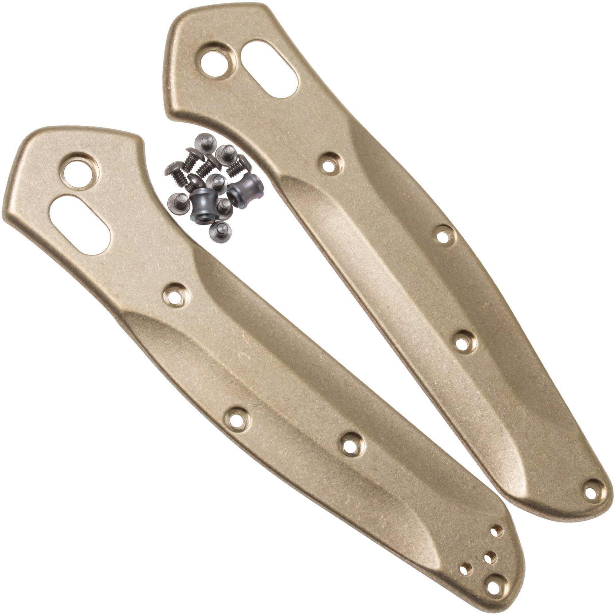 Okładziny Flytanium Benchmade 940 Osborne, mosiądz