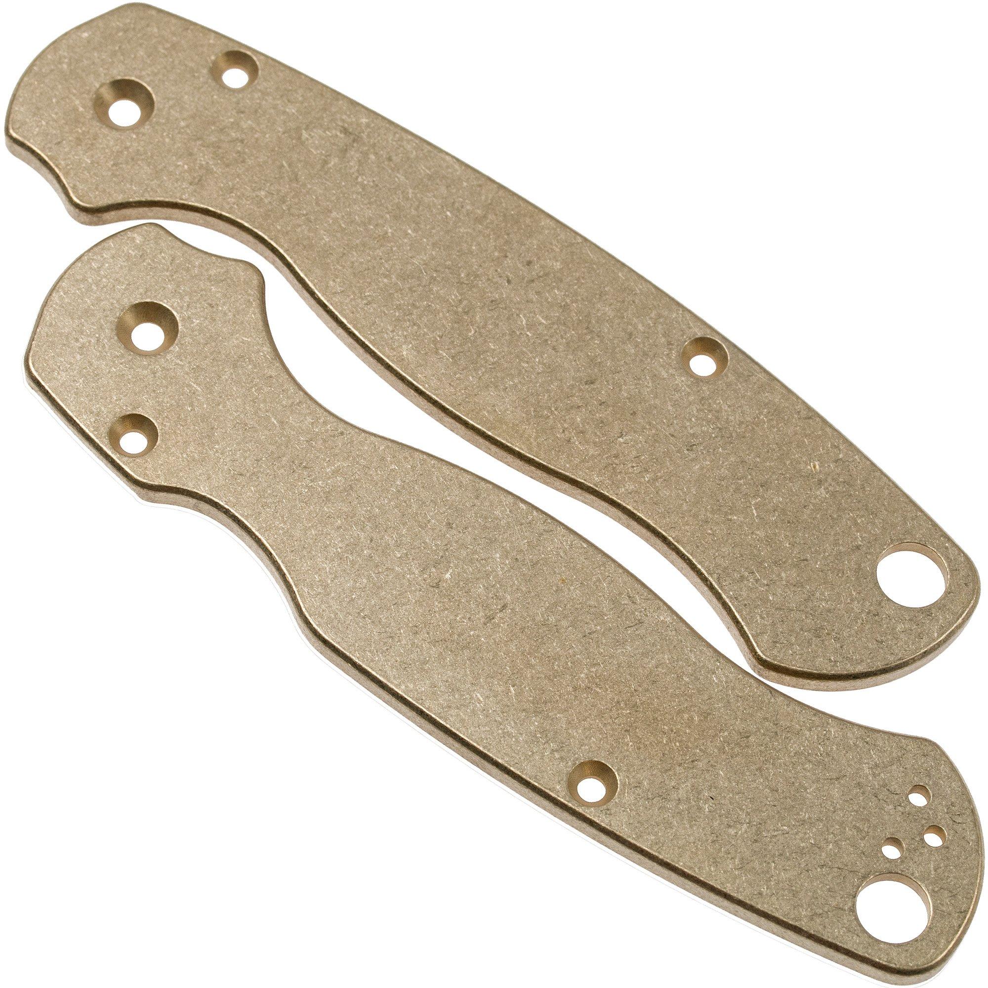 Okładziny Flytanium Spyderco Paramilitary 2 scales, mosiądz