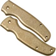  Flytanium Spyderco Shaman Scales, Brass