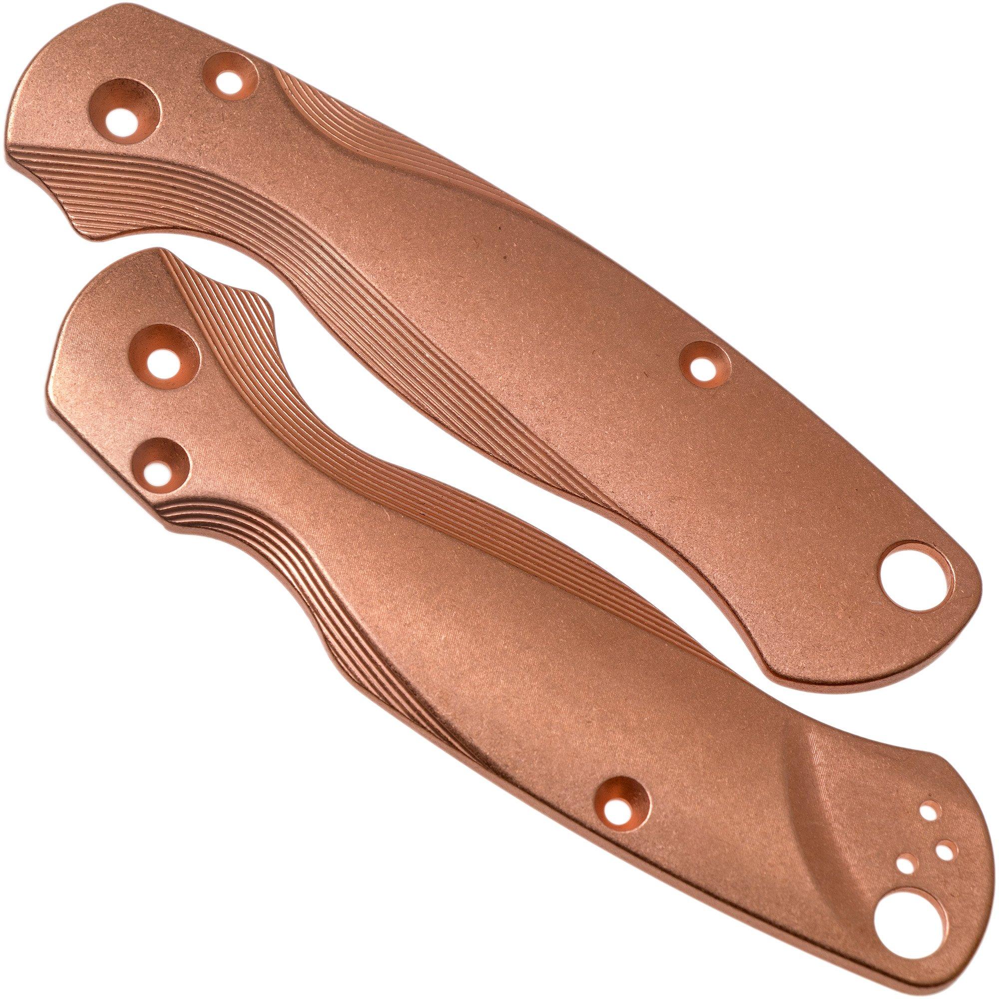 Flytanium Spyderco Paramilitary 2 Lotus Scales, Kupfer, Griffschalen