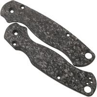 Imagen para Flytanium Spyderco Paramilitary 2 Lotus Scales, fibra de carbono triturada