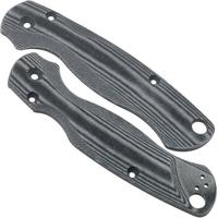 Imagen para Flytanium Spyderco Paramilitary 2 Lotus Scales, Black Linen Micarta