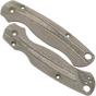Image pour Flytanium Spyderco Paramilitary 2 Lotus Scales, Green Linen Micarta