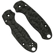 Flytanium Spyderco Para3 Scales, Raindrop Carbonfiber