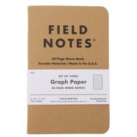 Afbeelding voor Field Notes Original Kraft FN-01 Graph 3-Pack, notitieboekjes