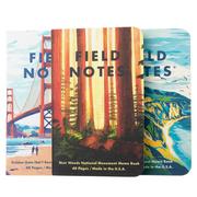 Afbeelding voor Field Notes Explore America FN-50A Dot-Graph 3-Pack A Big Sur Muir Woods Golden Gate, notitieboekjes