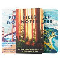 Afbeelding voor Field Notes Explore America FN-50A Dot-Graph 3-Pack A Big Sur Muir Woods Golden Gate, notitieboekjes