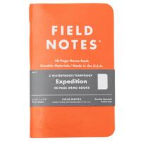 Afbeelding voor Field Notes Expedition Waterproof Notebooks FNC-17 Dot-Graph 3-Pack, notitieboekjes