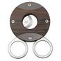 Afbeelding voor Fox Circle Cigar Cutter 744-ZW, Satin Sandvik 12C27, Ziricote Wood Titanium, sigaarknipper