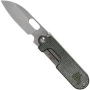 Black Fox Bean Gen 2, 440C, Green Micarta, BF-719-MI pocket knife