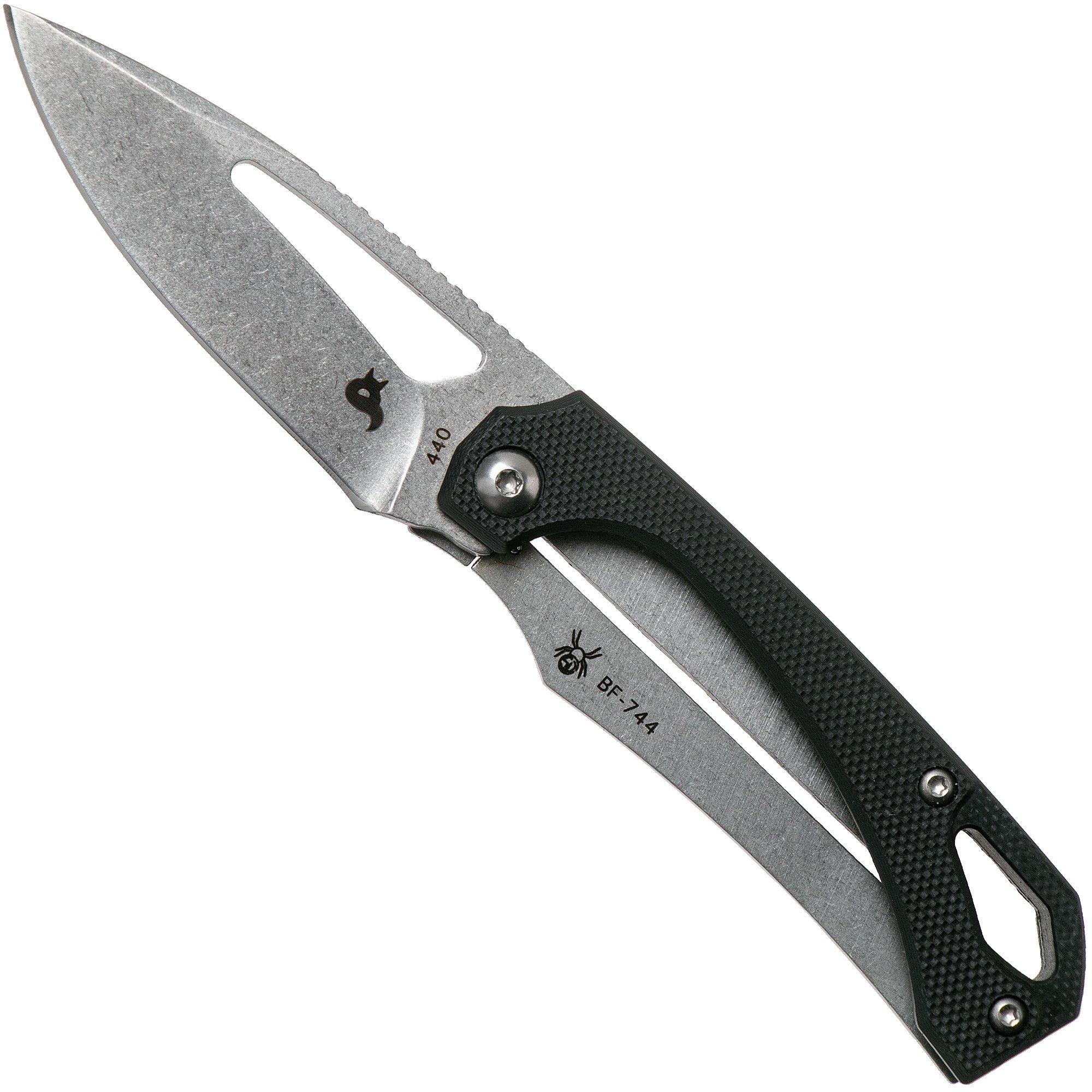 Fox Knives Racli BF-744 Black Fox, Black G10 pocket knife