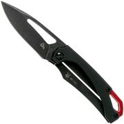 Fox Knives Racli BF-745 Black Fox, Blackwashed, Black G10 Taschenmesser, Simonutti Design