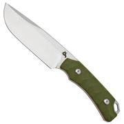 Black Fox Lynx, D2 Stonewash, OD Green G10, BF-756OD vaststaand mes