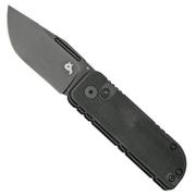 Black Fox NU-BOWIE, Black D2 Blade, Black G10 zakmes