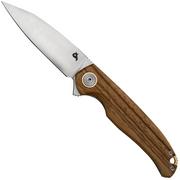 Black Fox Argus BF-760W Satin D2 Zebra Wood, pocket knife