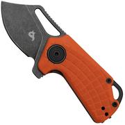 Black Fox Puck BF-761OR Blackwashed D2 Orange G10, coltello da tasca