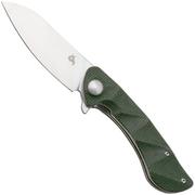 Black Fox Dripper BF-771-MOD Stonewashed VG10, Green Micarta, zakmes