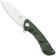 Afbeelding voor Black Fox Dripper BF-771-MOD Stonewashed VG10, Green Micarta, zakmes