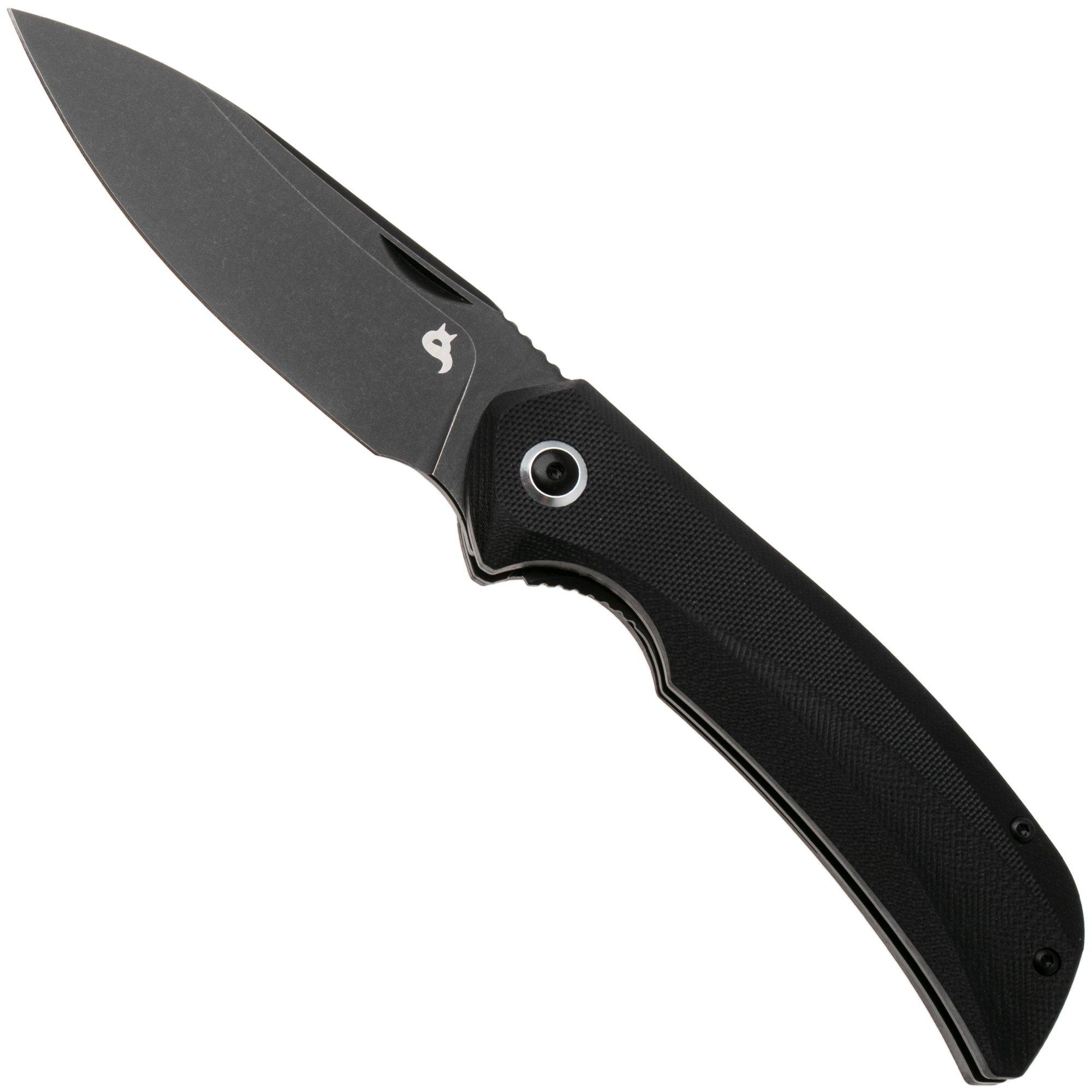 Black Fox Paradigma BF-781-G10, Blackwashed D2, Black G10 Taschenmesser