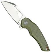 Fox Edge Atrax, OD Green Micarta, FE-027MOD pocket knife 