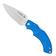 Image for Fox Knives USA Forza Blue Clippoint FKU-AMI-CP BLU pocket knife, Mike Vellekamp design