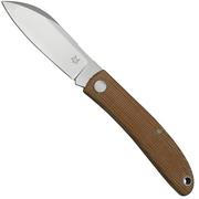 Fox Knives Livri FX-273MCB Knivesandtools Exclusive, Brown Micarta, slipjoint pocket knife