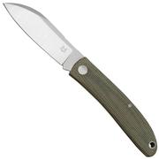 Fox Knives Livri FX-273 Green Canvas Micarta slipjoint pocket knife
