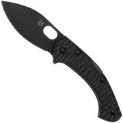 Fox Knives Zero 2.0 Desert Warrior FX-311-B Black FRN, Top Shield Black Blade zakmes, Jens Ansø design