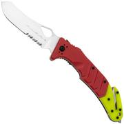 Fox ALSR 2 Air Land & Sea Rescue FX-447-C Red and Yellow GRN, pocket knife