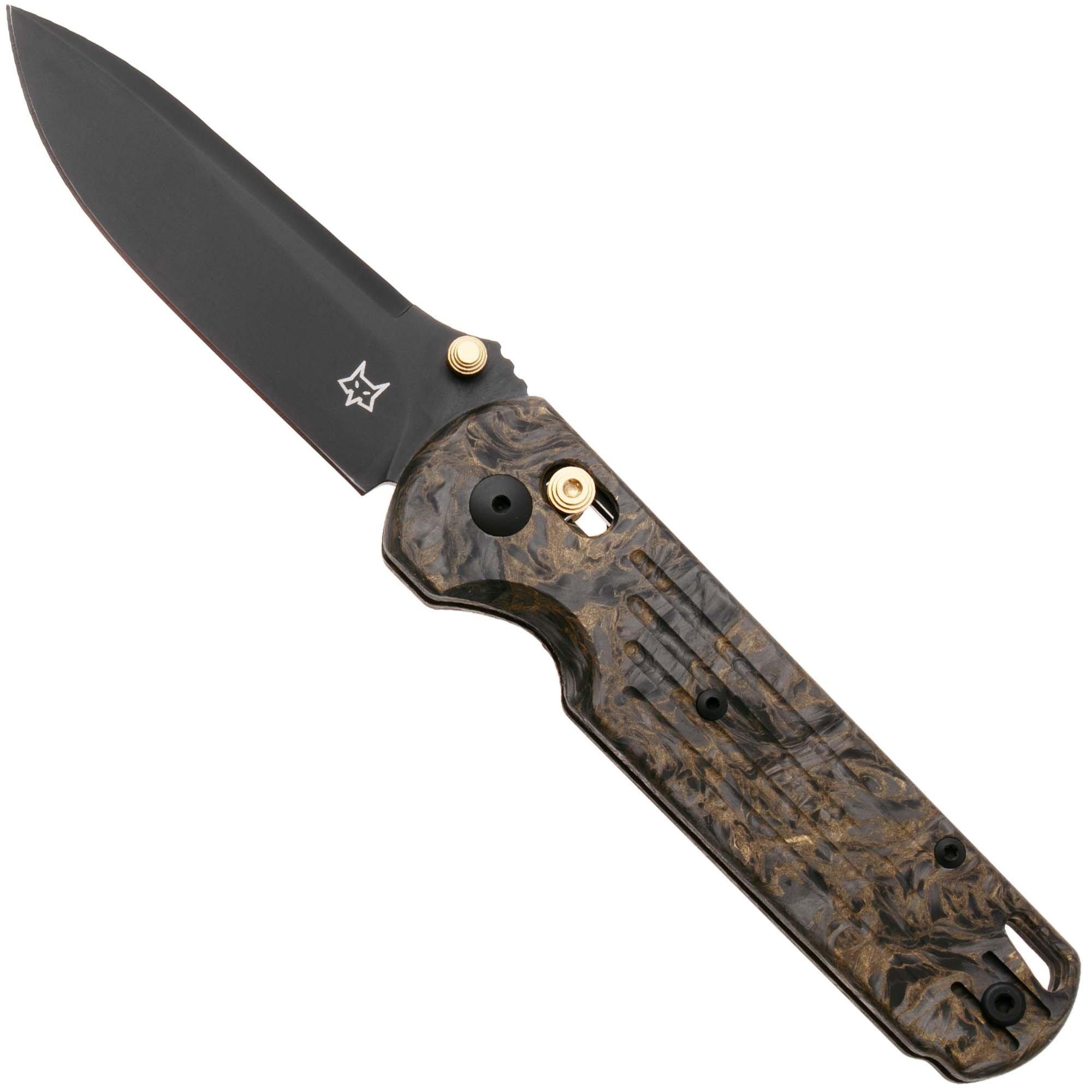 Fox Knives Gabi FX-451-DMG Black PVD Niolox, Gold Dark Matter, zakmes