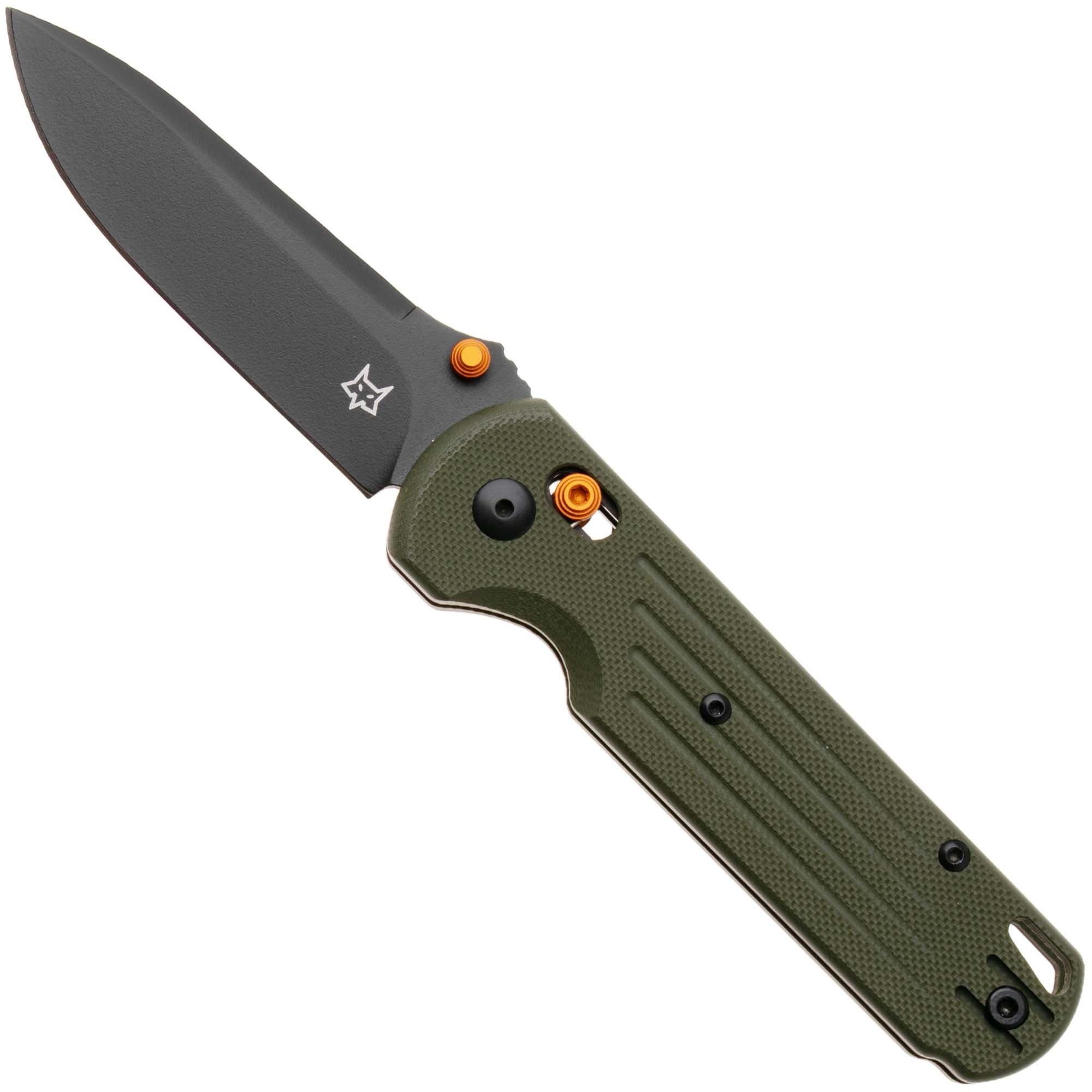 Fox Knives Gabi FX-451-FG Black Top Shield Niolox, OD Green G10, zakmes