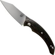 Fox Slim Dragotac Piemontes FX-518ZW Ziricote Wood pocket knife, Bastinelli design