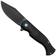 Image pour Fox Knives Eastwood Tiger FX-524 TI, S90V Black PVD, Titanium Black PVD, couteau de poche Gudy Van Poppel design