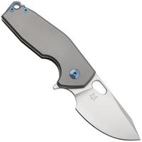 Afbeelding voor Fox Knives Suru Left Handed FX-526-SXTIBL Satin M390, Bead Blasted Titanium zakmes, Jesper Voxnaes design