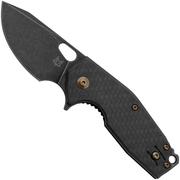 Fox Suru OFX-526LI-CF Blackwashed, Carbon Fiber, pocket knife, Jesper Voxnaes design