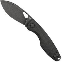 Image for Fox Chilin FX-530-CFDSW PVD Black Stonewashed M398, Carbon Fiber pocket knife, Jesper Voxnaes design