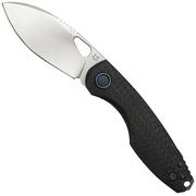 Fox Chilin FX-530-CF Satin M398, Carbon Fiber pocket knife, Jesper Voxnaes design