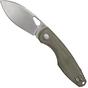 Image for Fox Chilin FX-530-MOD Stonewashed M398, OD Green Micarta pocket knife, Jesper Voxnaes design