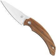 Fox Knives Fides FX-539 OL Satin AISI 303, Olive Wood couteau de poche, Bastinelli design