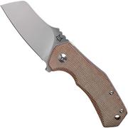 Fox Knives Italicus FX-540NA Natural Micarta pocket knife, Antonio Di Gennaro design