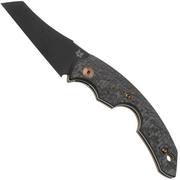 Fox Knives Virtus FX-541 CF, Black PVD Carbon Fiber coupe-cigare