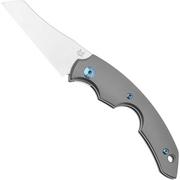 Fox Knives Virtus FX-541 TI, Titanium Sandblasted faca para cortar charutos