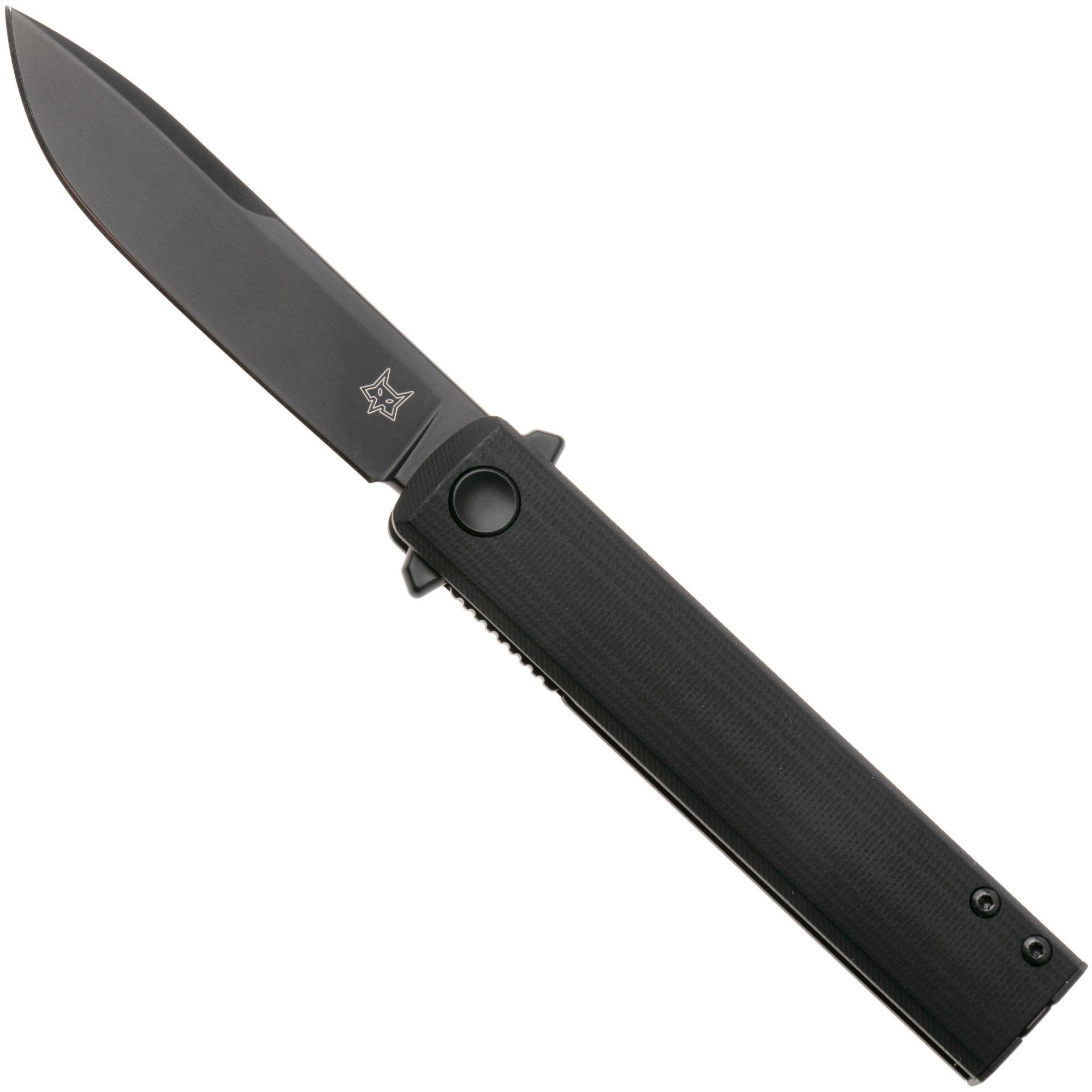 Fox Knives Chnops Tactical, FX-545G10B, Black Idroglider Hybrid Cryo, Black G10 zakmes