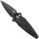 Afbeelding voor Fox Knives Saturn FX-551-DMB Black PVD M390, Dark Matter Carbon Fibre, zakmes, Denis Simonutti design