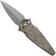 Afbeelding voor Fox Knives Saturn FX-551-MOD Acid Stonewashed N690Co, OD Green Canvas Micarta zakmes, Denis Simonutti design